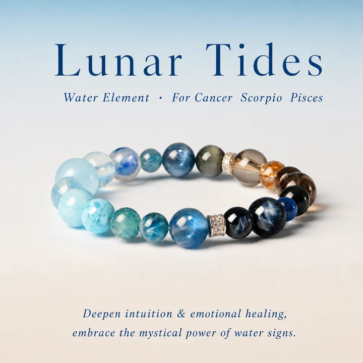 Lunar Tides natural-stone bracelet