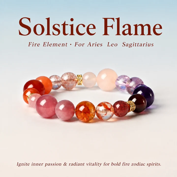 Solstice Flame natural-stone bracelet