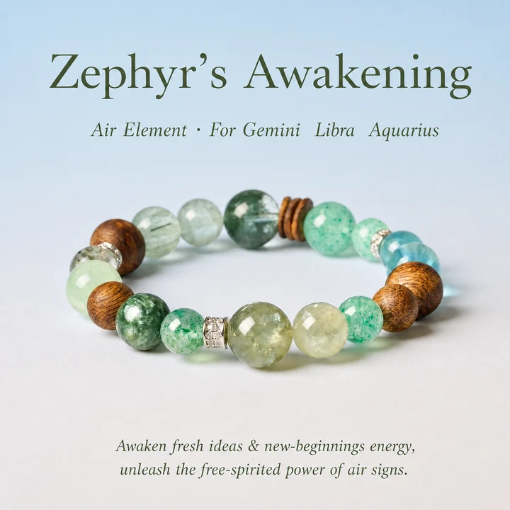 Zephyr’s Awakening natural-stone bracelet